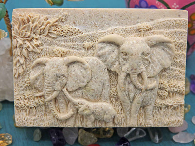 Elephants in Natural Cream