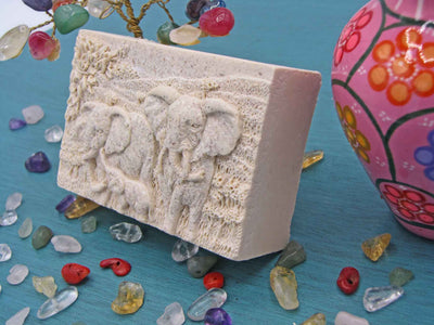 Elephants in Natural Cream