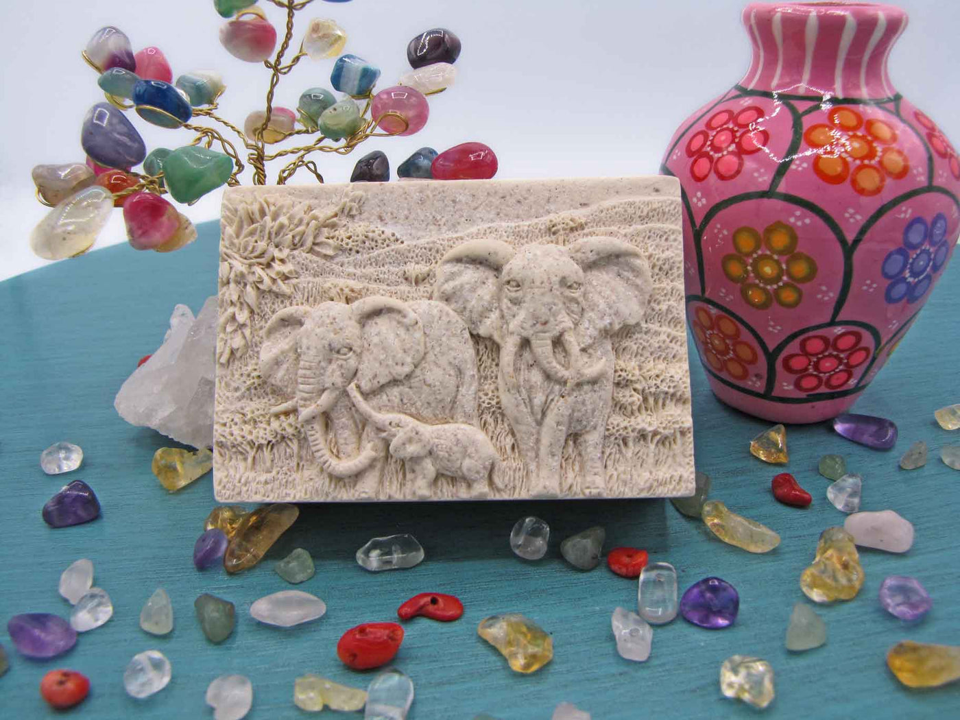 Elephants in Natural Cream